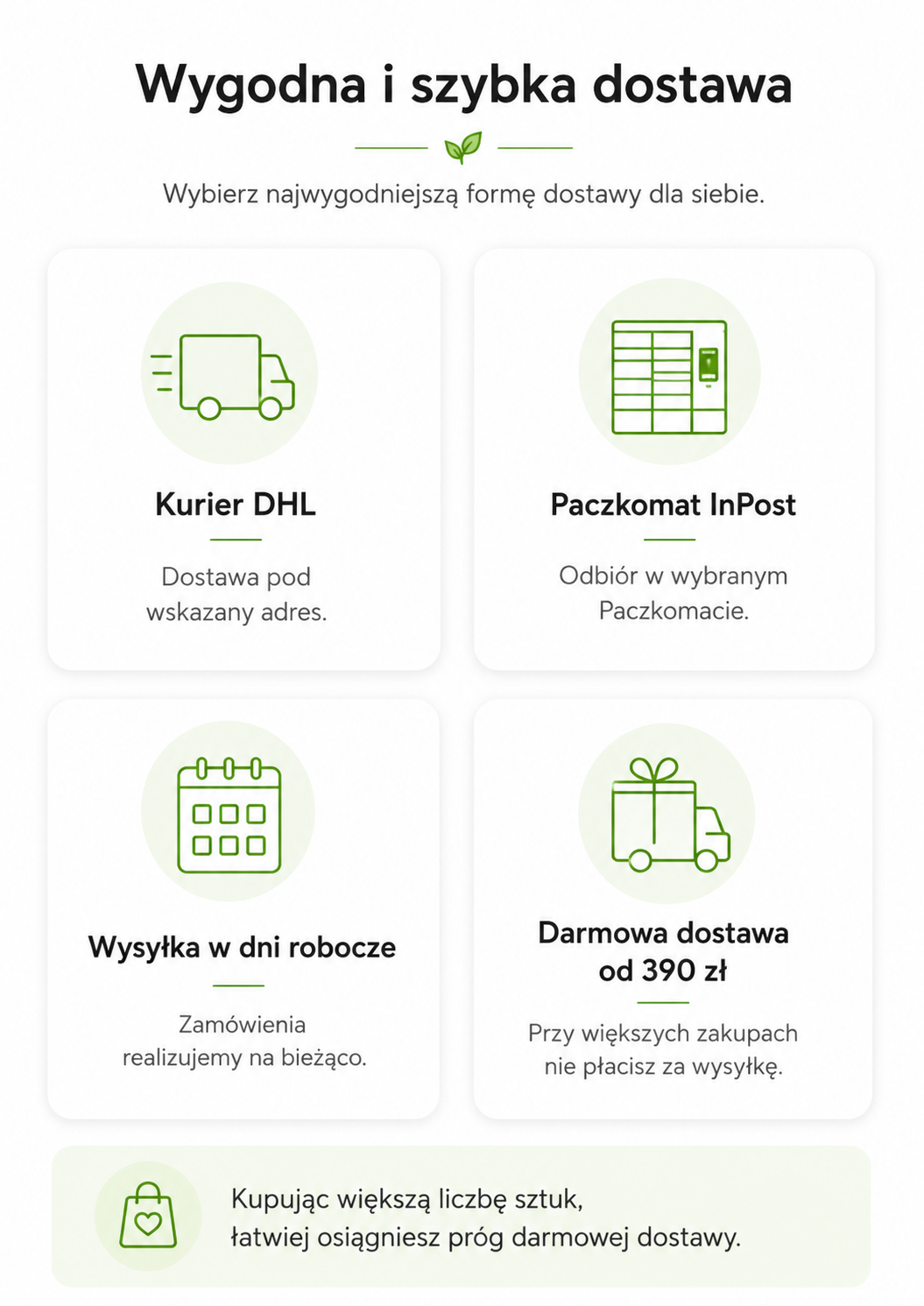 Mega Flavon – dostawa kurierem DHL lub do Paczkomatu InPost, wysyłka w dni robocze i darmowa dostawa od 390 zł